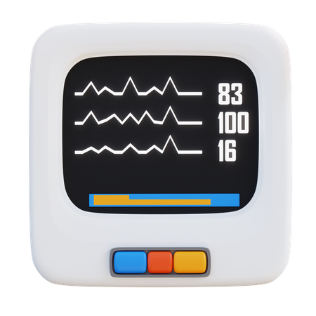 Moniteur ECG  3D Icon