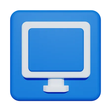 Monitor  3D Icon