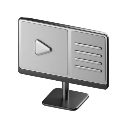 Monitor  3D Icon