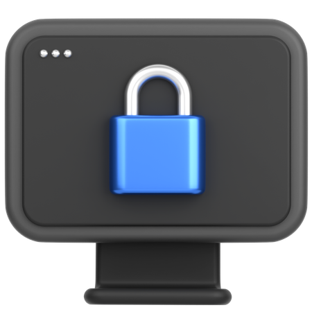 Monitor  3D Icon