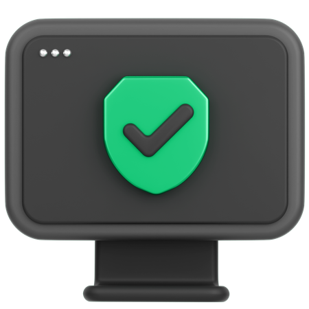 モニター  3D Icon