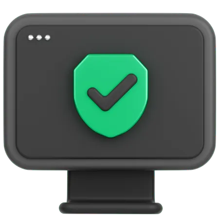 モニター  3D Icon