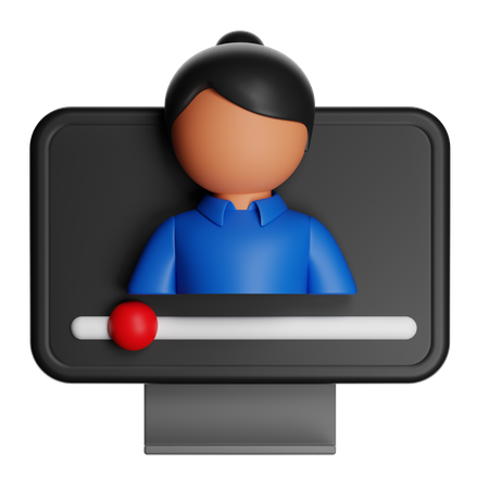 Monitor  3D Icon
