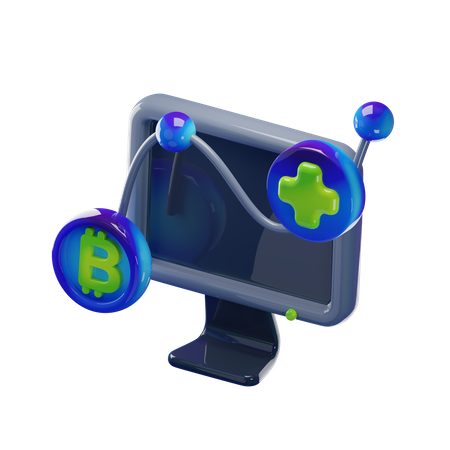 Monitor  3D Icon