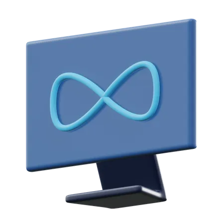 Monitor  3D Icon