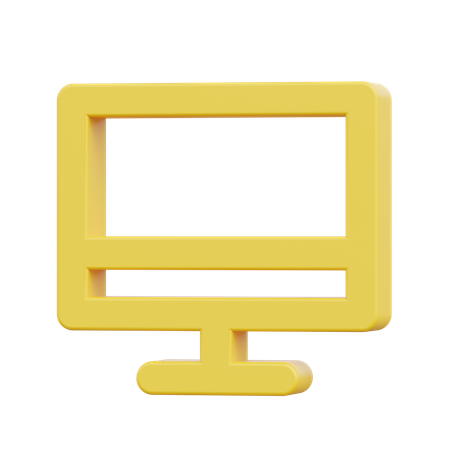 Monitor  3D Icon