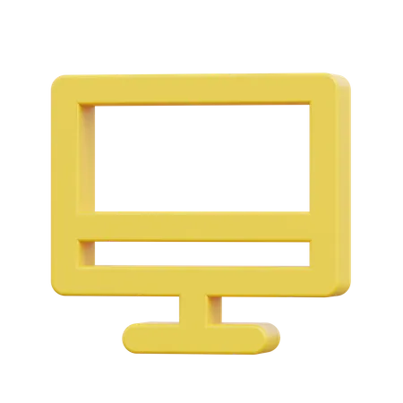 Monitor  3D Icon