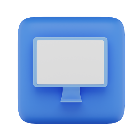 Monitor  3D Icon