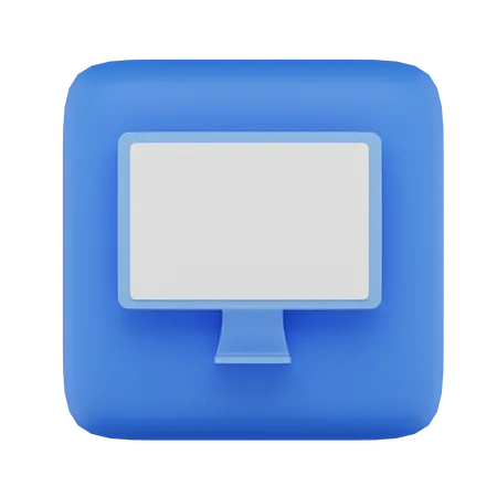 Monitor  3D Icon