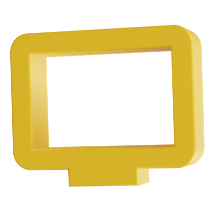 Monitor  3D Icon