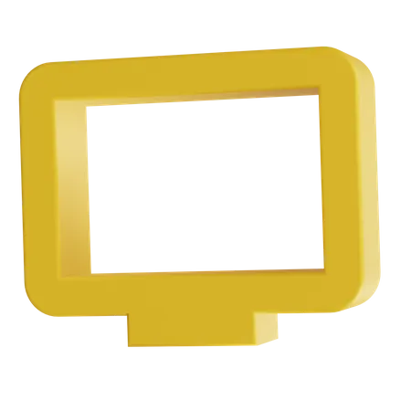 Monitor  3D Icon