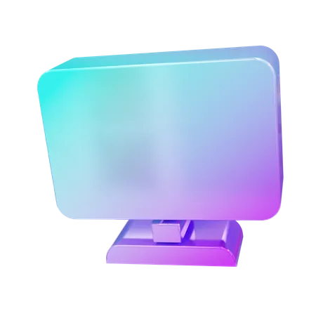 Monitor  3D Icon