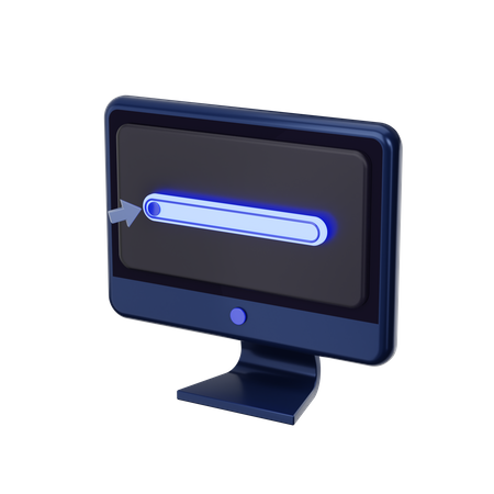 Monitor  3D Icon