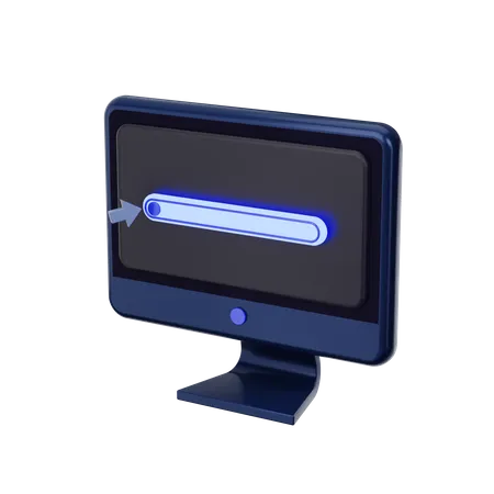 Monitor  3D Icon