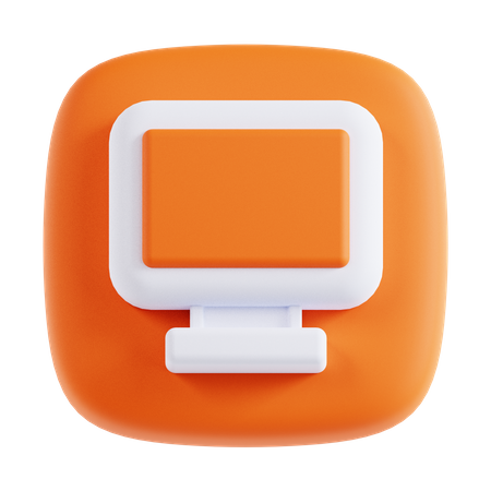 Monitor  3D Icon