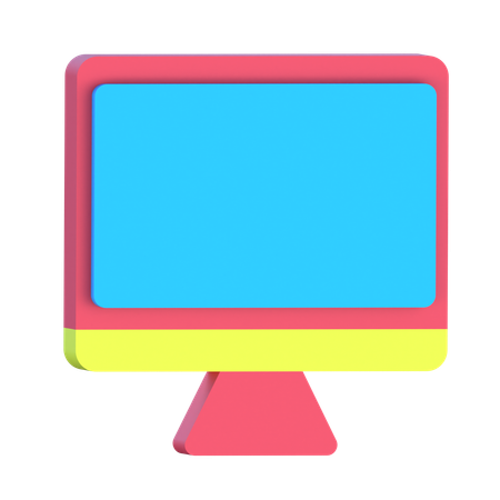 Monitor  3D Icon