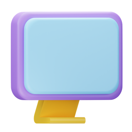 Monitor  3D Icon