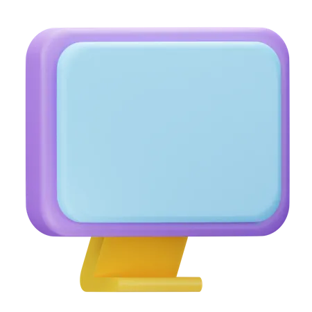 Monitor  3D Icon