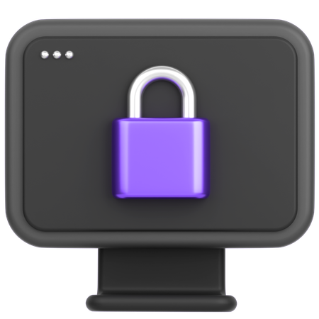 Monitor  3D Icon