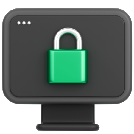 Monitor  3D Icon