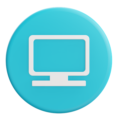 Monitor  3D Icon