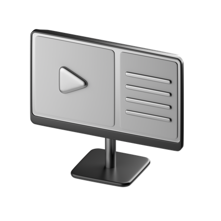 Monitor  3D Icon