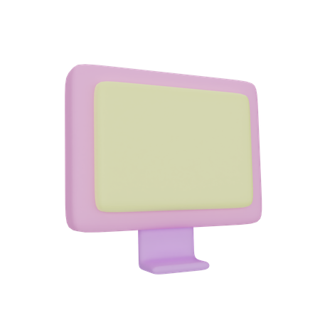 Monitor  3D Icon