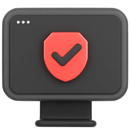 Monitor  3D Icon