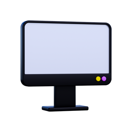 Monitor  3D Icon