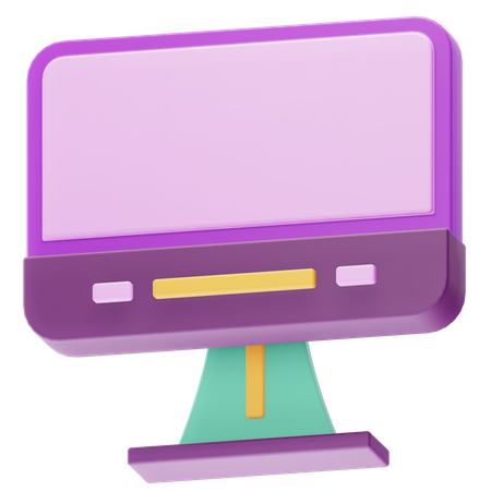 Monitor  3D Icon