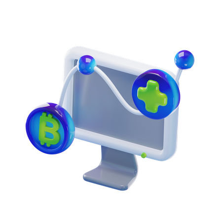 Monitor  3D Icon