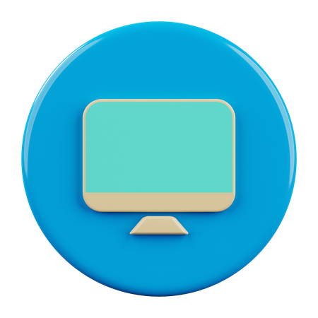 Monitor  3D Icon