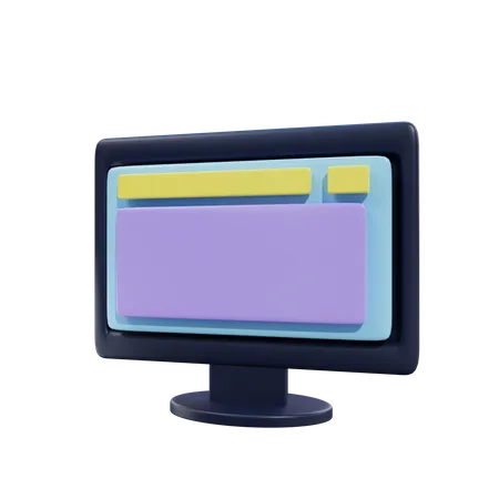 Monitor  3D Illustration