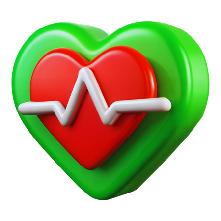 Monitor de corazón  3D Icon