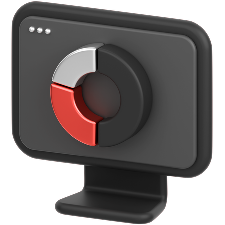Monitor Chart  3D Icon