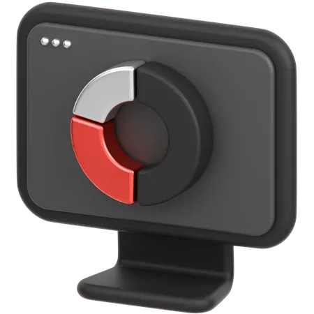 Monitor Chart  3D Icon