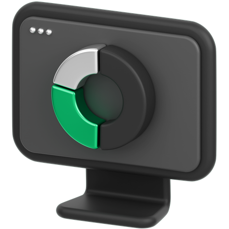 Monitor Chart  3D Icon