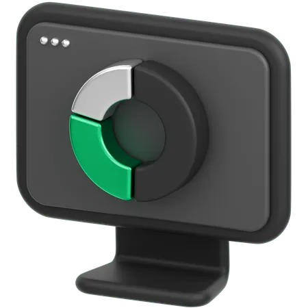 Monitor Chart  3D Icon