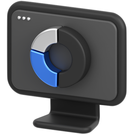 Monitor Chart  3D Icon