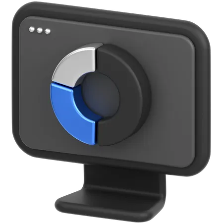 Monitor Chart  3D Icon