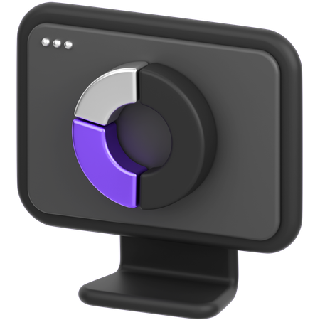 Monitor Chart  3D Icon