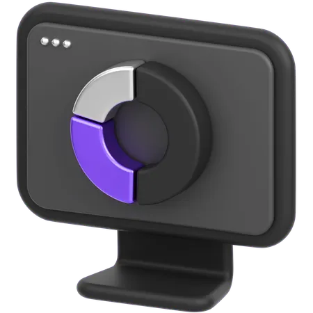 Monitor Chart  3D Icon
