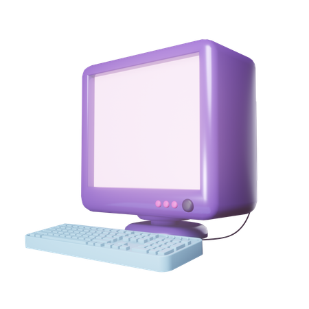 Monitor Crt  3D Icon