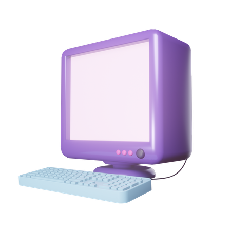 Monitor crt  3D Icon