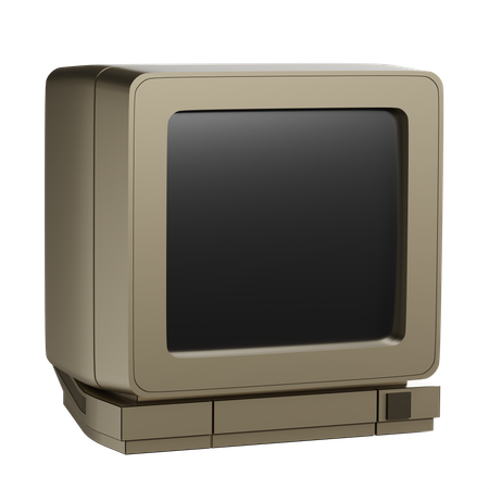 Monitor crt  3D Illustration