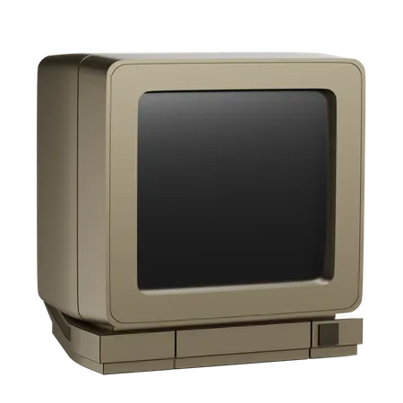 Monitor crt  3D Illustration