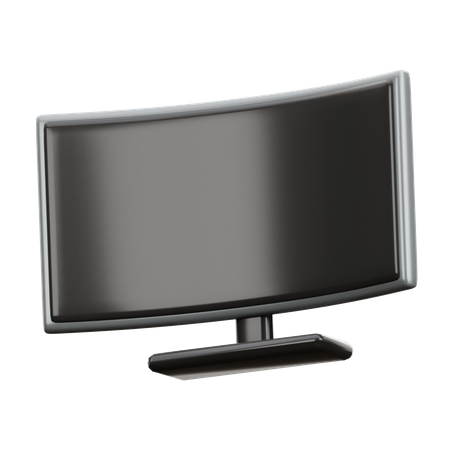 Monitor de curva  3D Icon