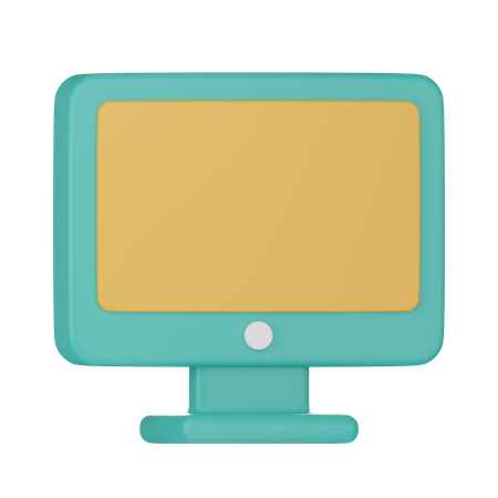 Monitor de computador  3D Icon