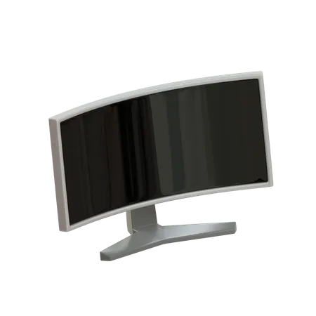 Monitor de curva  3D Icon