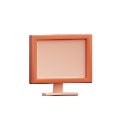 Monitor de exibição  3D Icon
